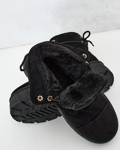 Royalfashion Women's lace-up Woruces boots