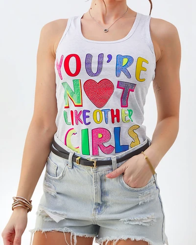 Royalfashion Sieviešu kokvilnas topiņš ar siksnām un unikāliem rakstiem