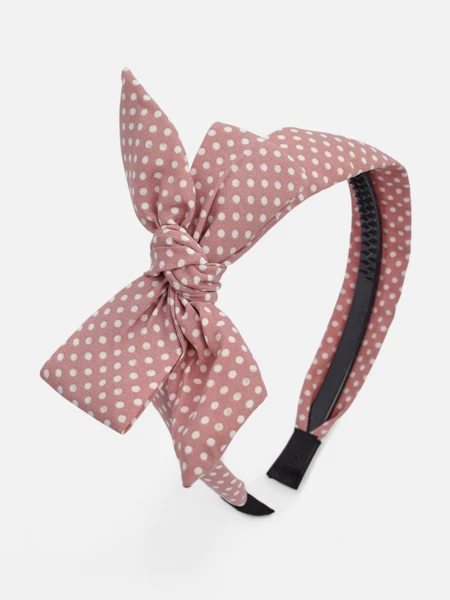 Royalfashion Women's Polka Dot Headband with Bow