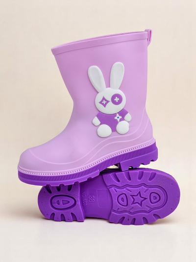 Royalfashion Children's Rain Boots with Bunny Splash