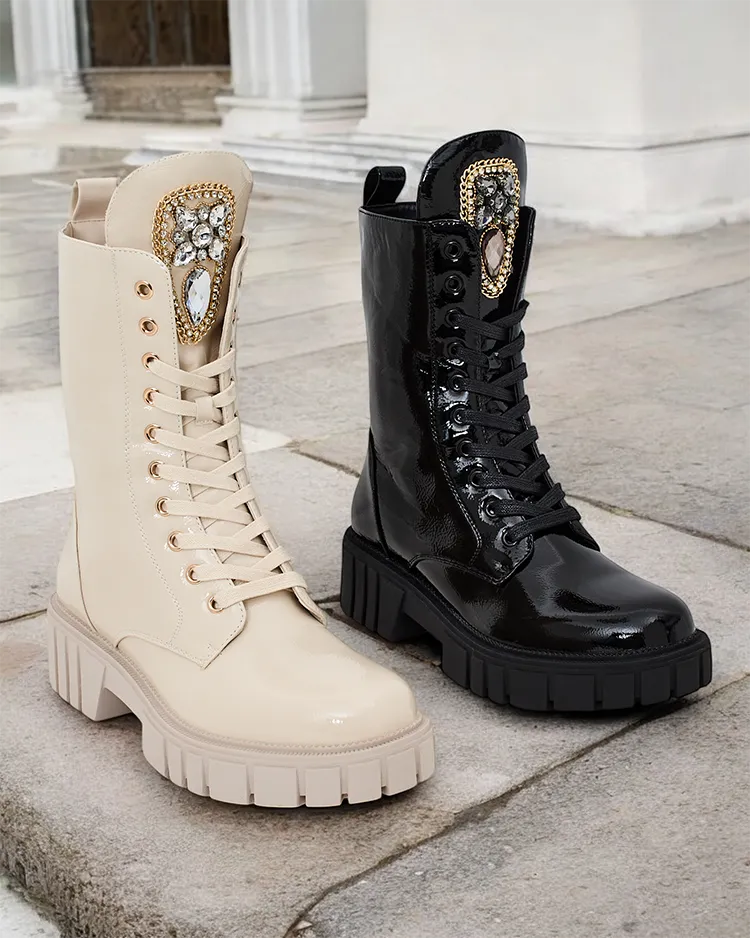 Royalfashion Женские ботинки на шнуровке Operre