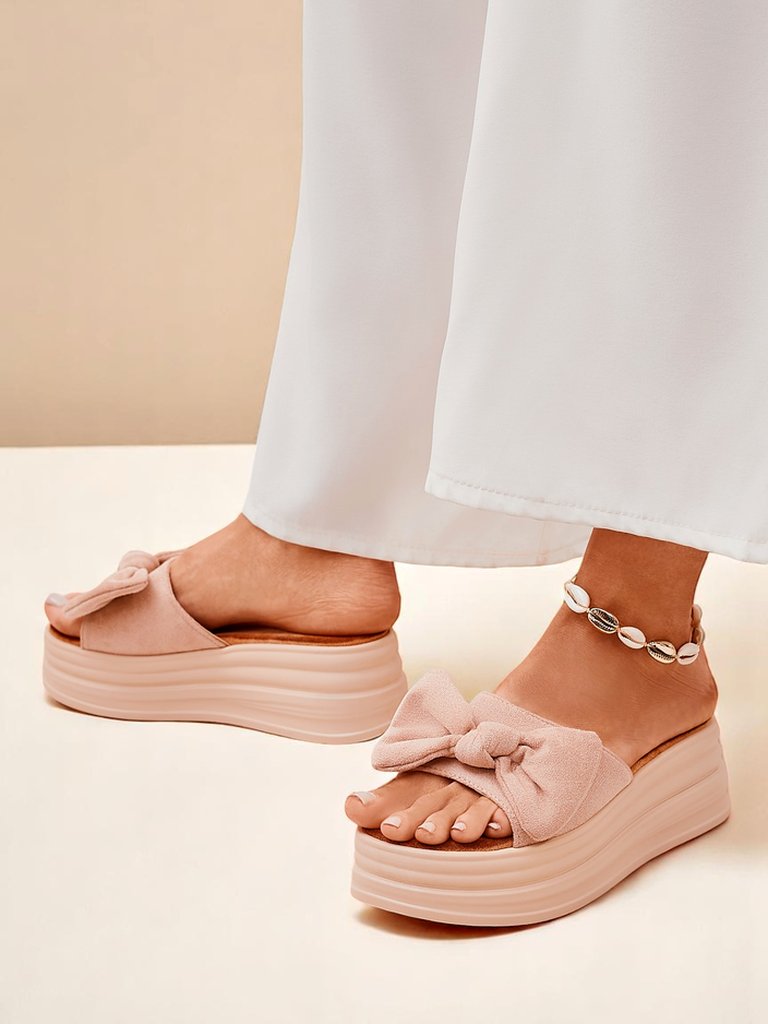 Royal Fashion Women's Platform Slides Givan