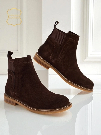 Altesse Ankle Boots in Dark Brown Suede
