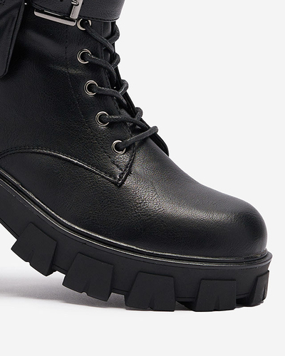 OUTLET Черные женские ботинки-багги с чехлом Feffle- Footwear