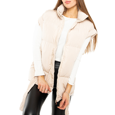 Krēmkrāsas sieviešu īsā veste - Apģērbs