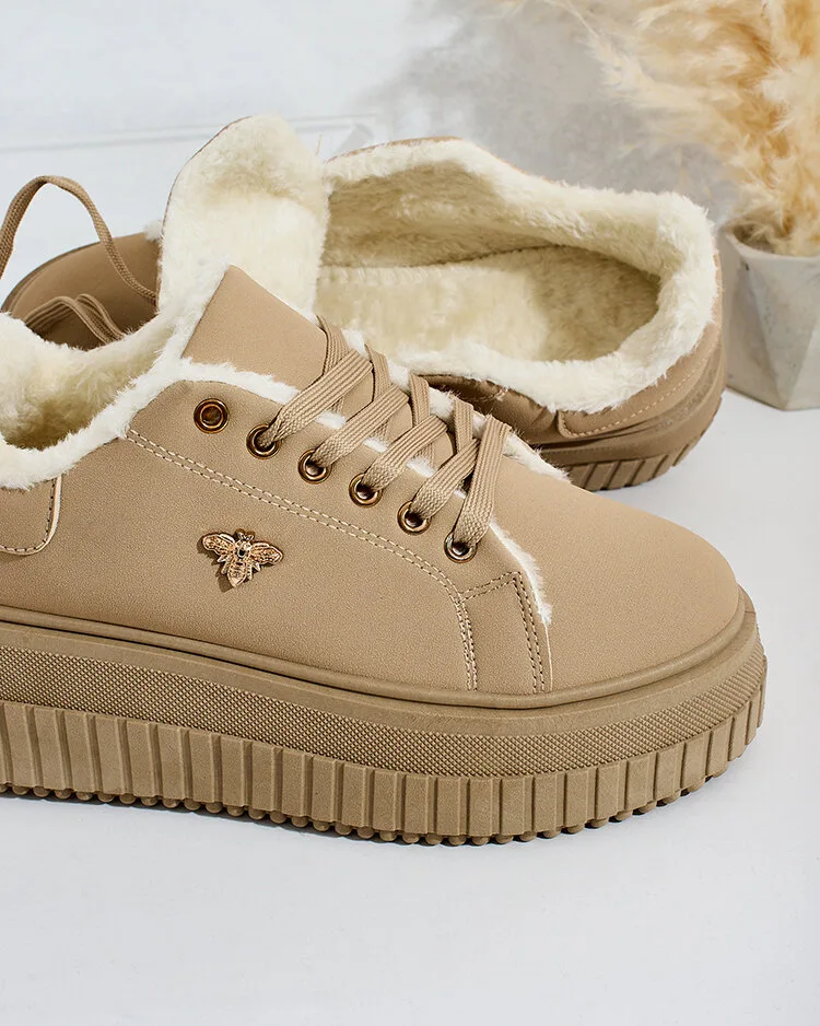 Royalfashion Утепленные женские кроссовки с мехом Noxu