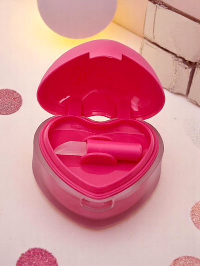 2-in-1 lūpu krāsa un vaigu sārtums sirds formas trauciņā Magenta