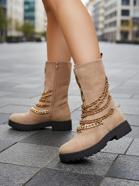 Royalfashion Women's bagger boots in light brown Goserre