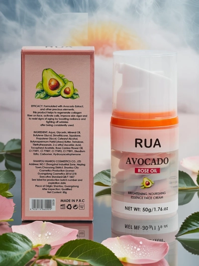 RUA Moisturizing Face Cream with Avocado and Rose Oil