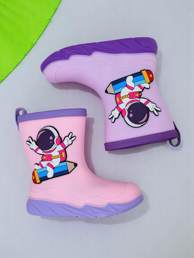 Royalfashion bērnu lietus zābaki ar astronautu Cosmos