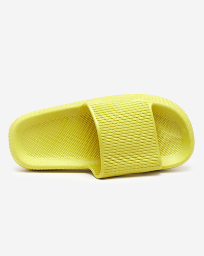 Green rubber slippers with Torika embossing - Footwear