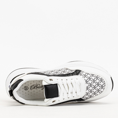 Black and white women's sports shoes Weniso sneakers - Footwear