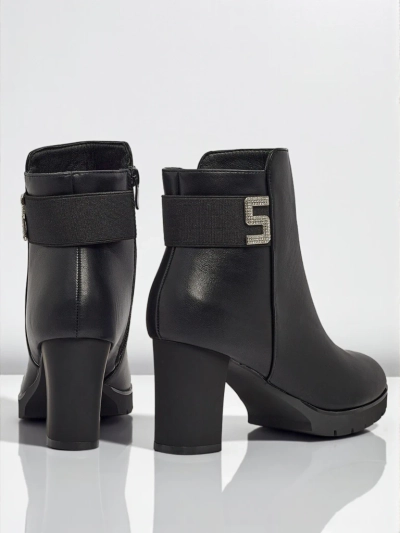 Women's Eco-Leather Heeled Ankle Boots Tavor