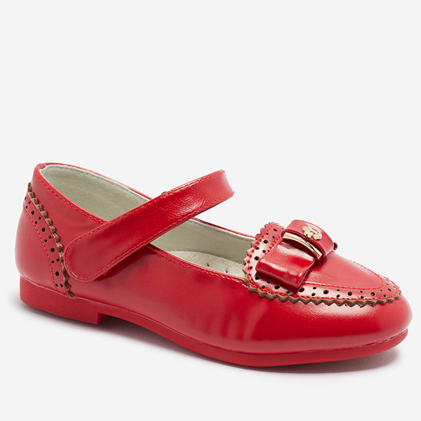Sarkani meiteņu sūkļi ar loku Proya- Footwear