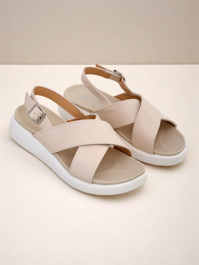 Royalfashion Women's Riva Star Chunky Sole Sandals