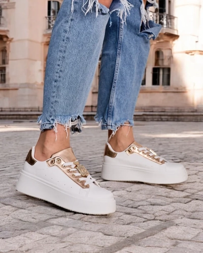 Royalfashion Women's platform sport sneakers Oviger