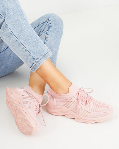 Розовые женские кроссовки Serinto