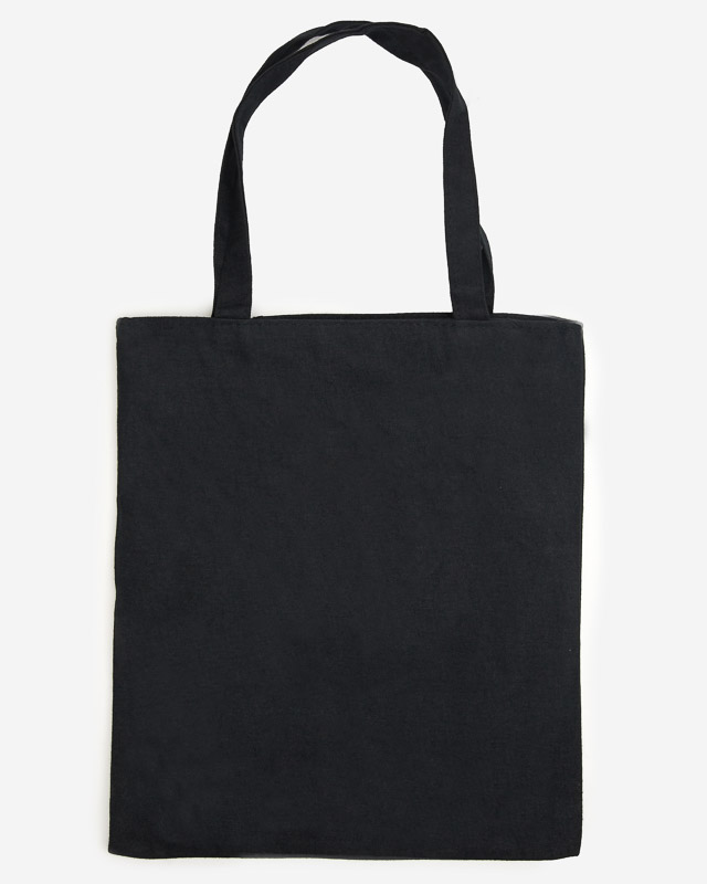 Black fabric bag with an inscription - Accessories