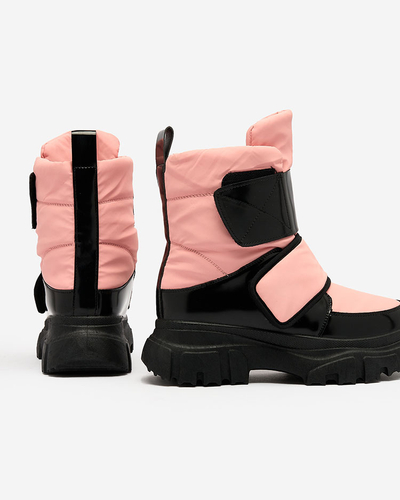 Royalfashion Women's snow boots in pink Enamirela