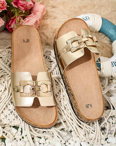 Royalfashion Sieviešu Torrota flip-flops ar plakanu zoli