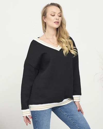Women's insulated sweatshirt in black- Clothing