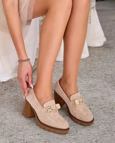 Royalfashion Sieviešu augstpapēžu mokasīni Nezii