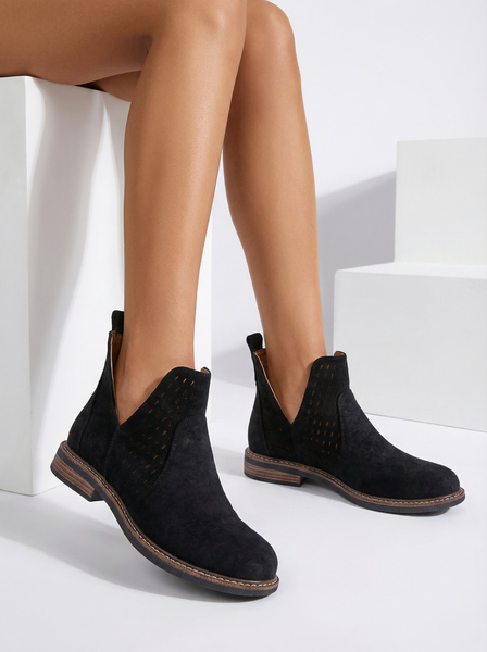 Royalfashion Sieviešu eko zamšādas Ovilla zābaki