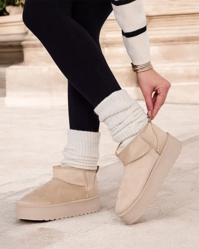 Женские короткие снежные ботинки Royalfashion Комано