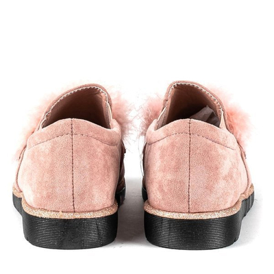 Pink shoes with Straus feather - Footwear