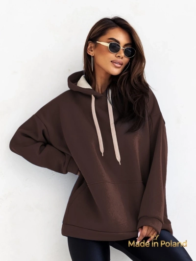Royalfashion Bluza damska z kaptureem oversize