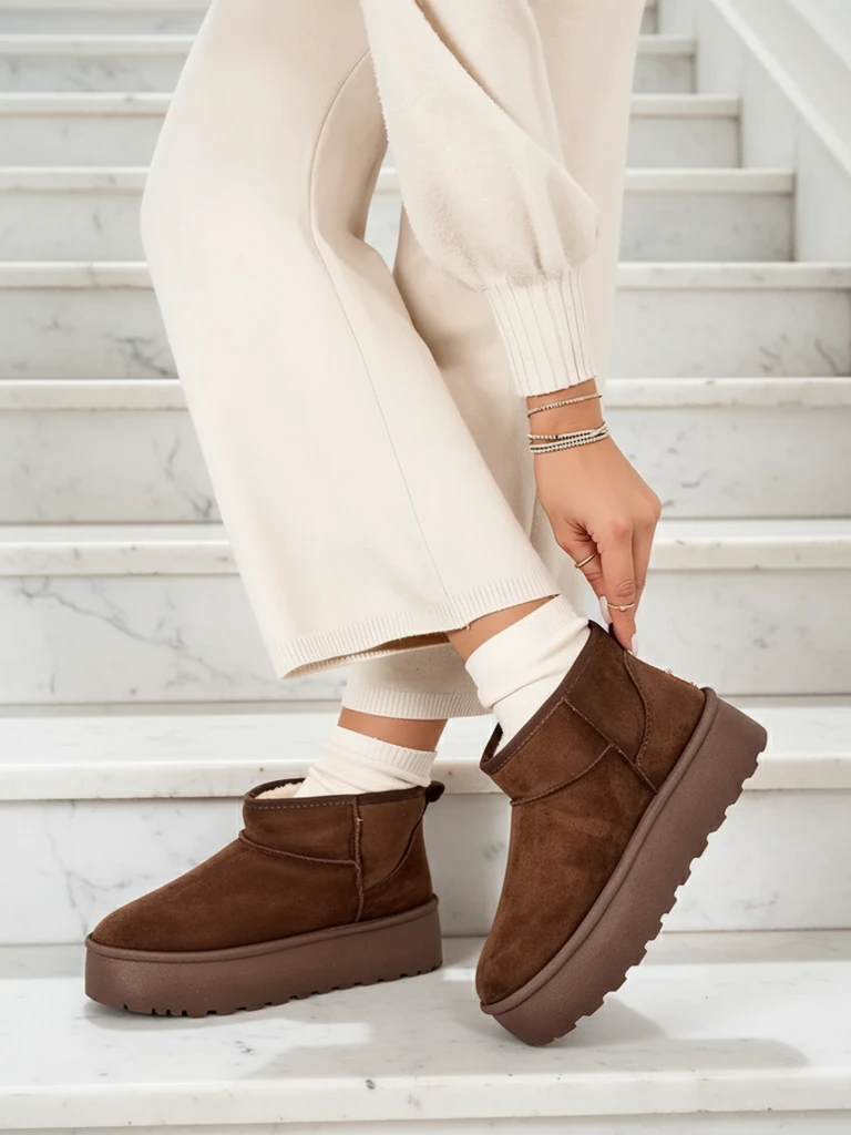 Royalfashion Women's platform snow boots a'la Dagodo