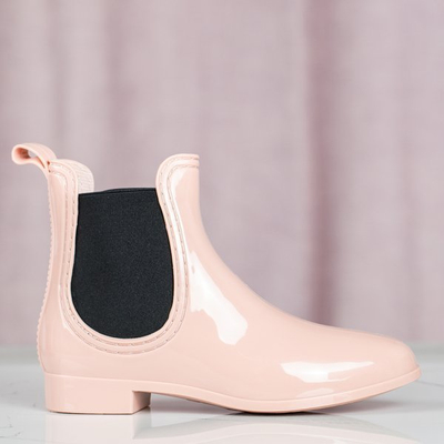 Beige rubber varnished galoshes Furu - Footwear 1