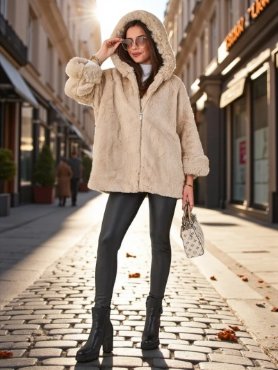 Royalfashion Women's faux fur Jacket