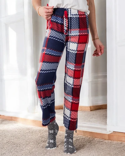 Royalfashion Хлопковые рождественские женские брюки из клетчатой пижамы