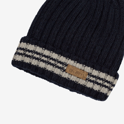 Men's navy wool blend hat - Accessories