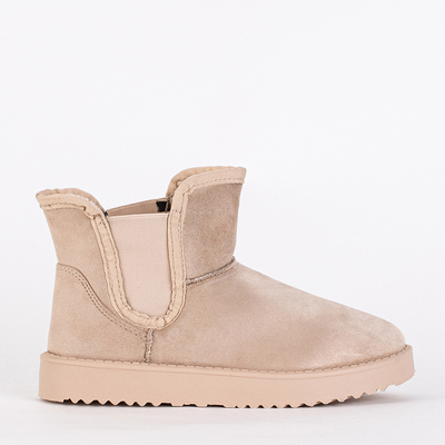 Beige women's snow boots Gavi - Footwear