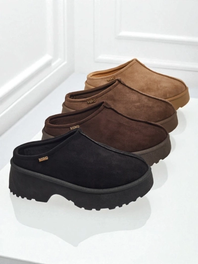 Короткие женские ботинки a'la снегоходы с мехом Calindra