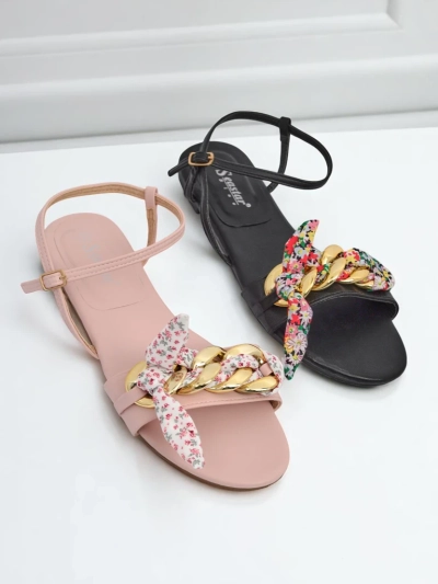 Royalfashion Naiste tasasel tallal sandaalid BareLuxe