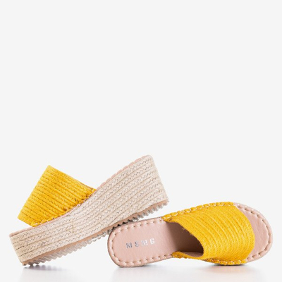 Mustard Hlois Platform Sandals - Footwear
