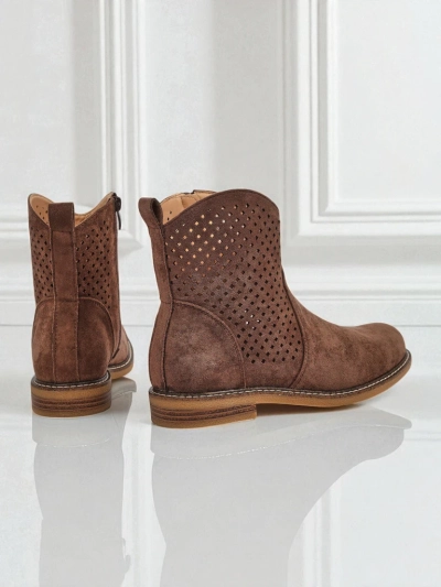 Royalfashion Women's Openwork Ankle Boots Toffas