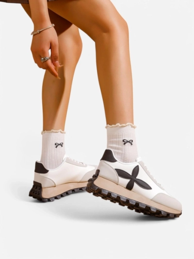 Royalfashion Women's sporty sneakers on a thicker sole Aloqa