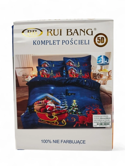 Royalfashion Pościel świąteczna 160x200 komplet 3-CZĘŚCI