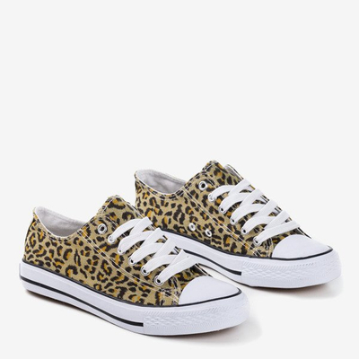Women's leopard sneakers Lucjana - Footwear 1