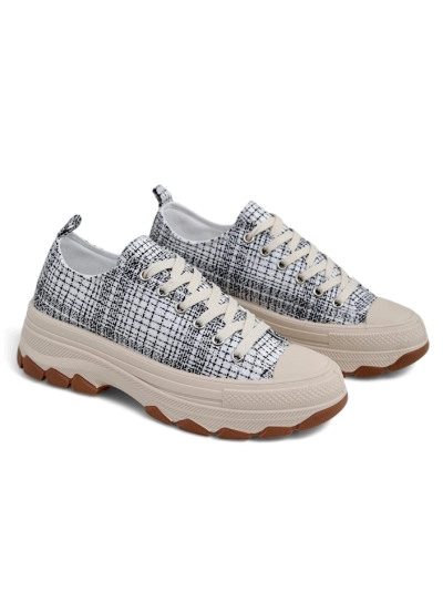 Royalfashion Women's platform sneakers Mirrles