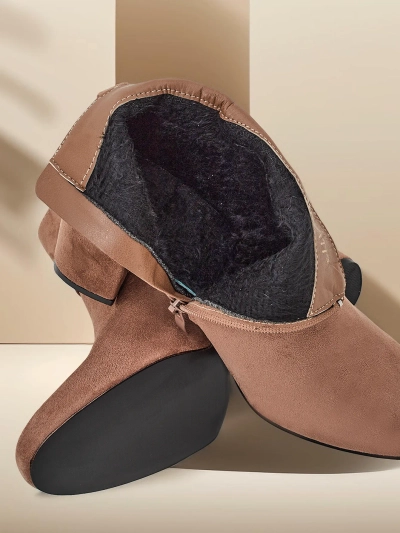 Royalfashion Women's chunky heel ankle boots Eloron