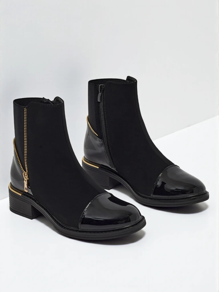 Botki damskie eko skórzane Selyrix