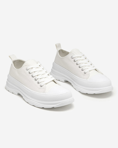 Cresoma cream women's sports sneakers - Footwear