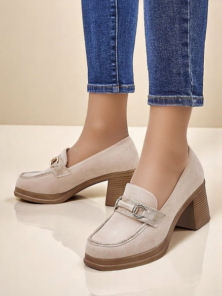 Royalfashion sieviešu mokasīni ar blokpapēdi Apareus