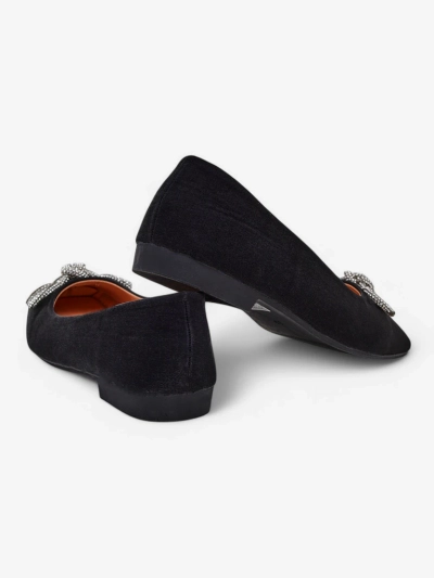 Royalfashion Women's ballerinas with a bow and shine Ofenal