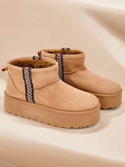 Royalfashion Short women's snow boots Haluzi